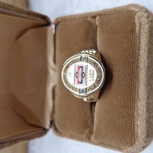 #291 Pomotional Molson Canadian Champions 1927 Goldtone Ring Ottawa Senators